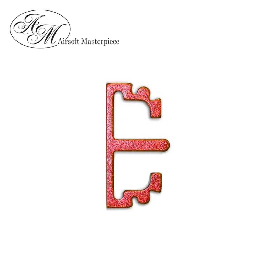 Airsoft Masterpiece Aluminum SV Puzzle Trigger Ring - Long Flat Red