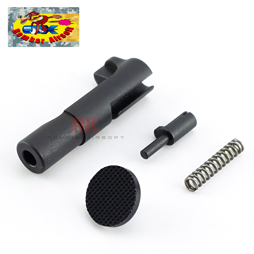 Bomber CNC Steel Magazine Catch (STI Extended Type) for Marui Hi-CAPA (Black)