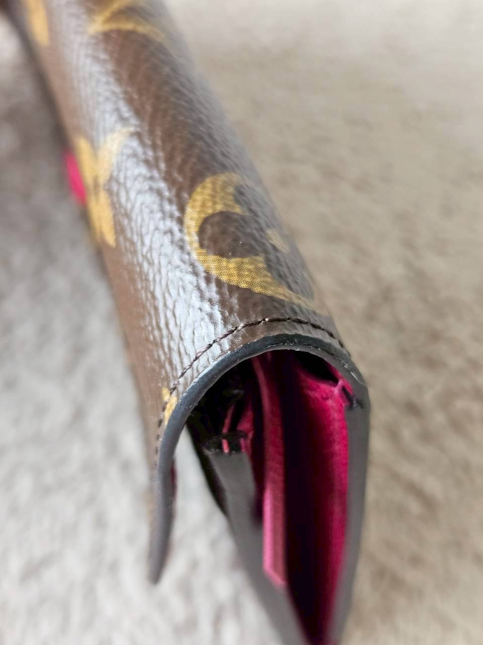 LV Emilie Mono Fuchsia Wallet