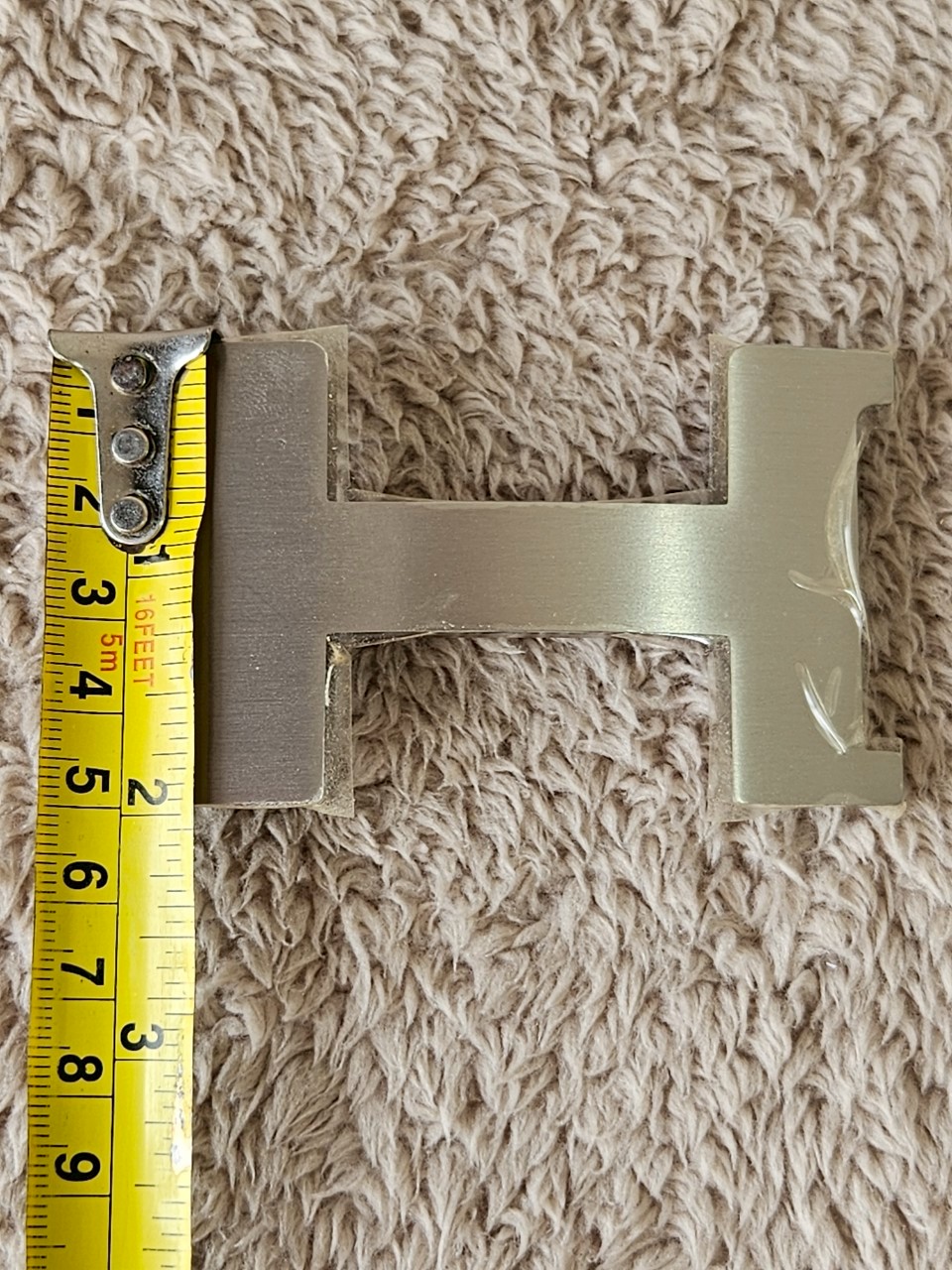 Hermes belt 42mm size85 เอว33-34.5 สายสีแดง/โอรส