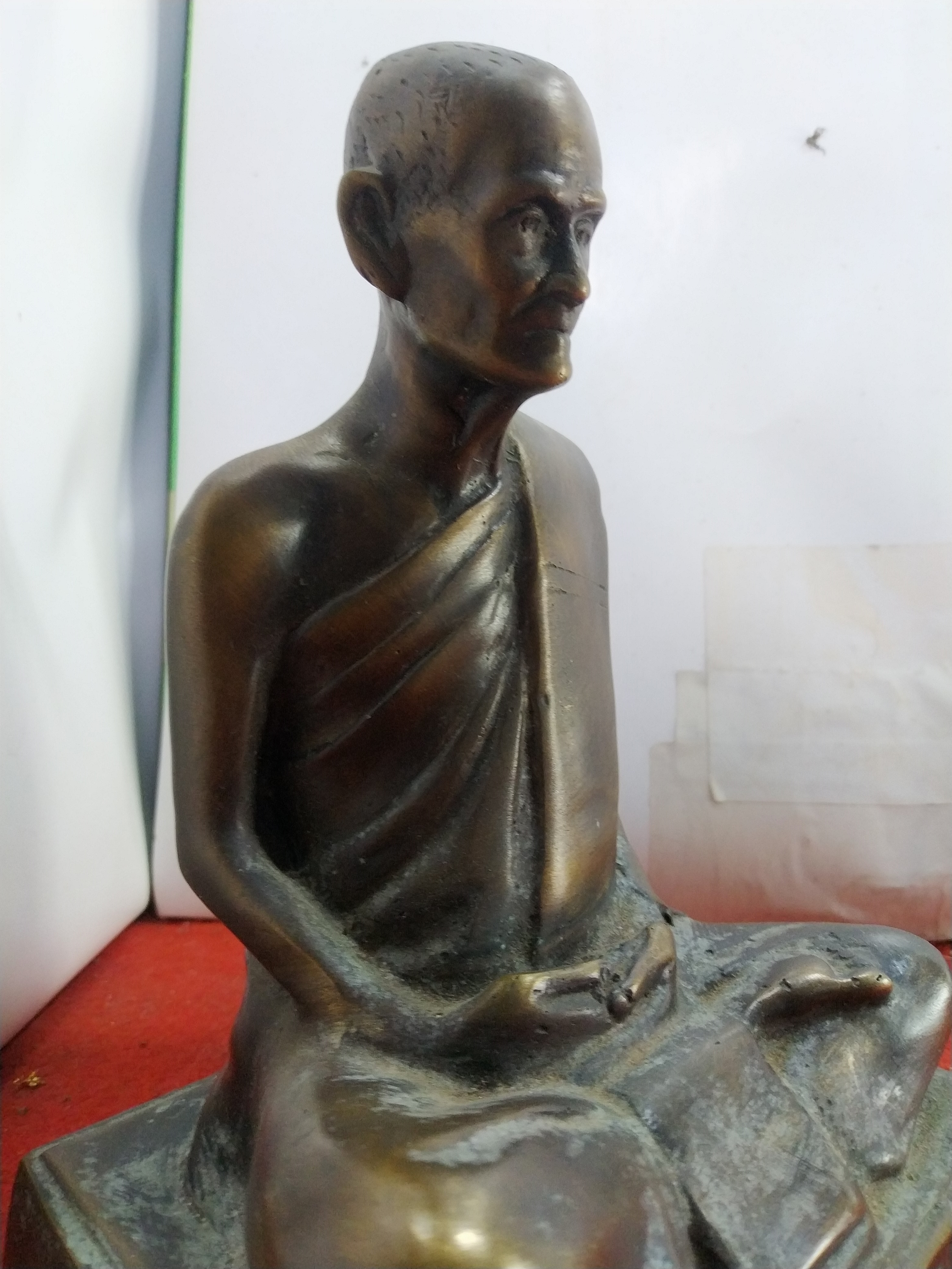 หลวงปู่ขาว อนาลโย วัดถ้ำกลองเพล จ.อุดรธานี พ.ศ ๒๕๑๘ หน้าตัก 5 นิ้ว