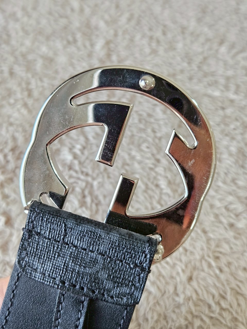 Gucci GG Supreme Belt with G Buckle