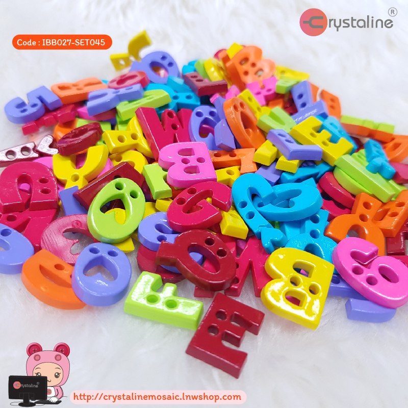 English alphabet - Super bright col. (500g/pack)