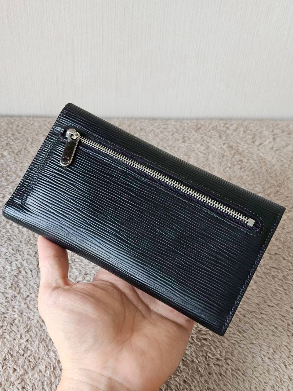 LV Eugenie Black Epi Wallet