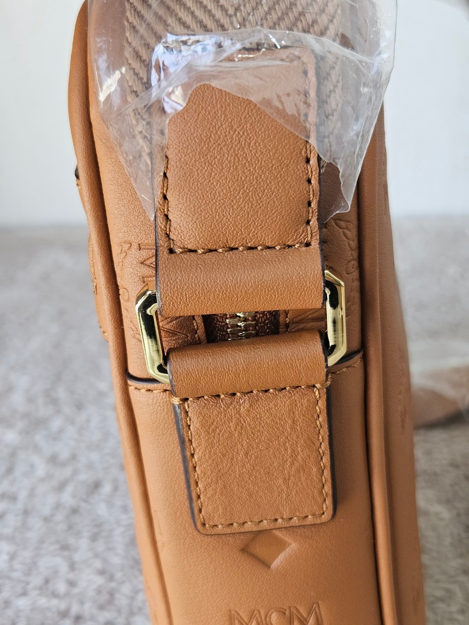 MCM Klassik Leather Crossbody Mini Bag