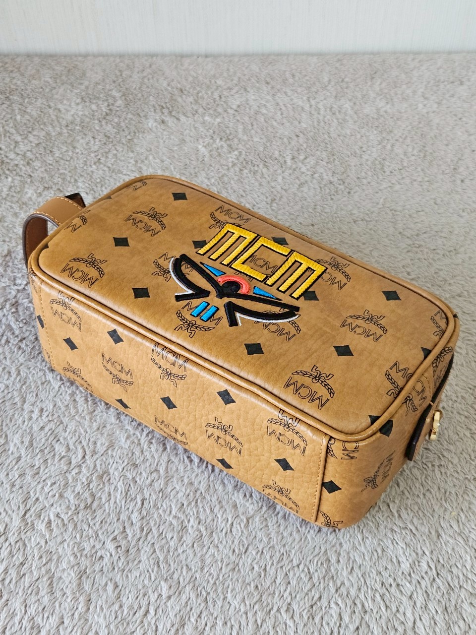 MCM Geo Laurel Wash Bag