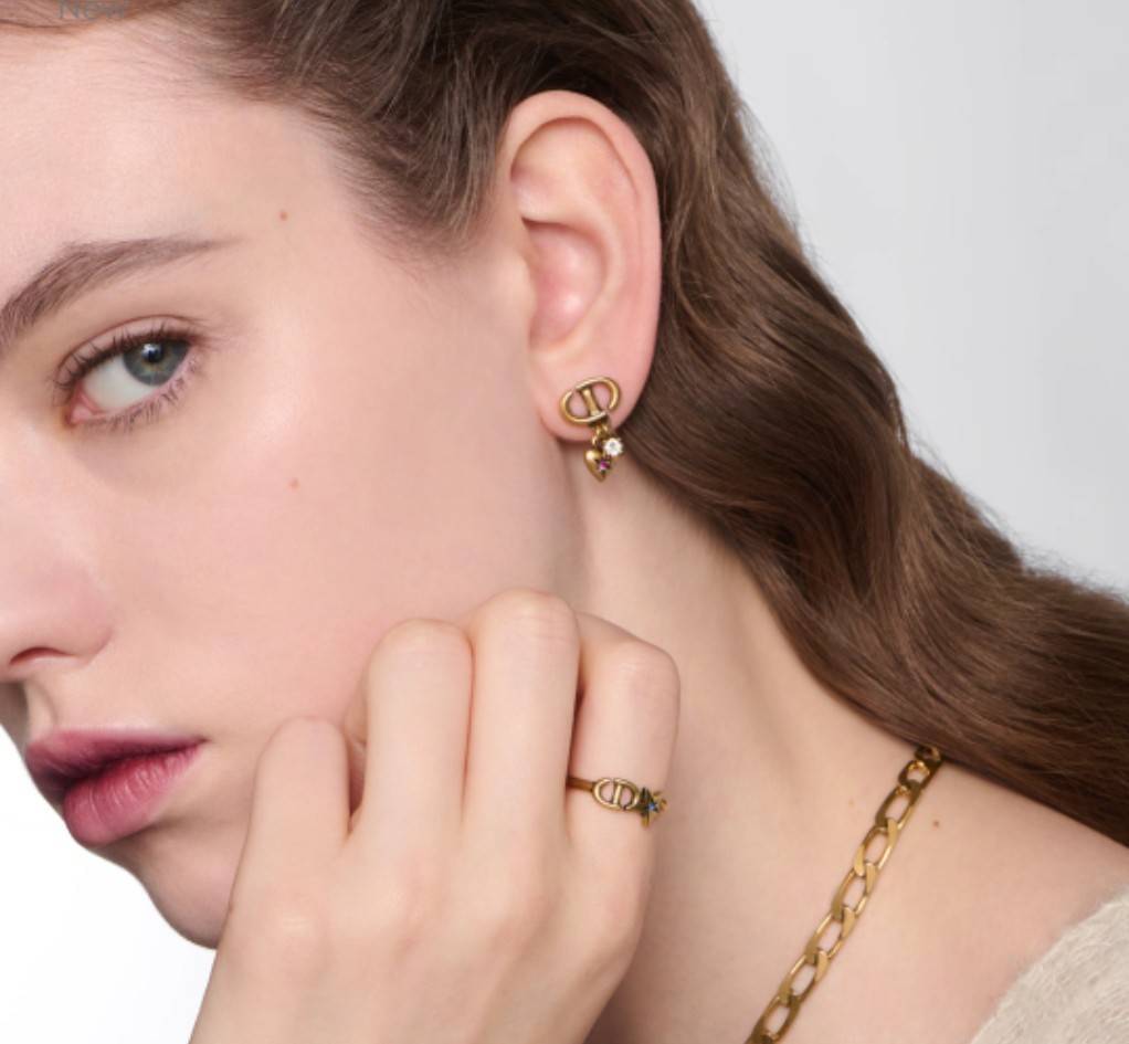 ต่างหูดิออ dior earrings ต่างหูดิออร์ ต่างหูดิออร์ หัวใจ