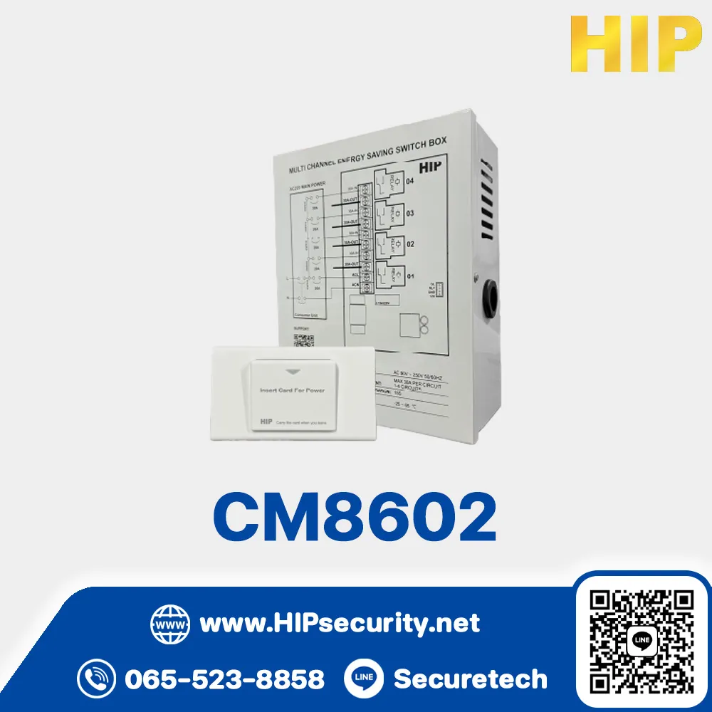 HIP Accessory Products for Hotel Lock Power Shield Saver รุ่น CM8602