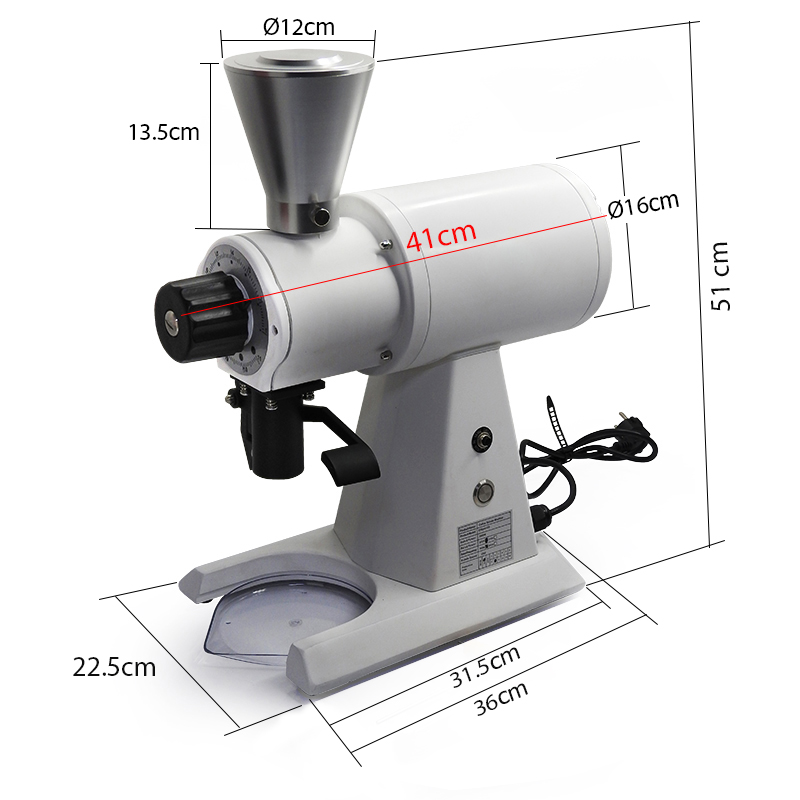 Commercial Coffee bean grinder,burr 98mm.(Small) Metal Hopper