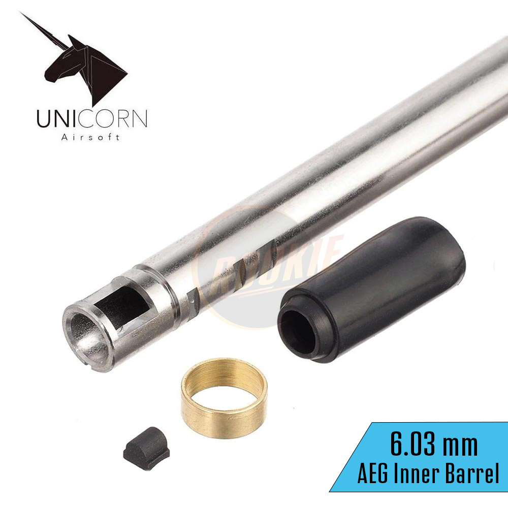 Unicorn 6.03 Nitroflon Coated Brass AEG Inner Barrel with 60 Degree Hop-Up Bucking