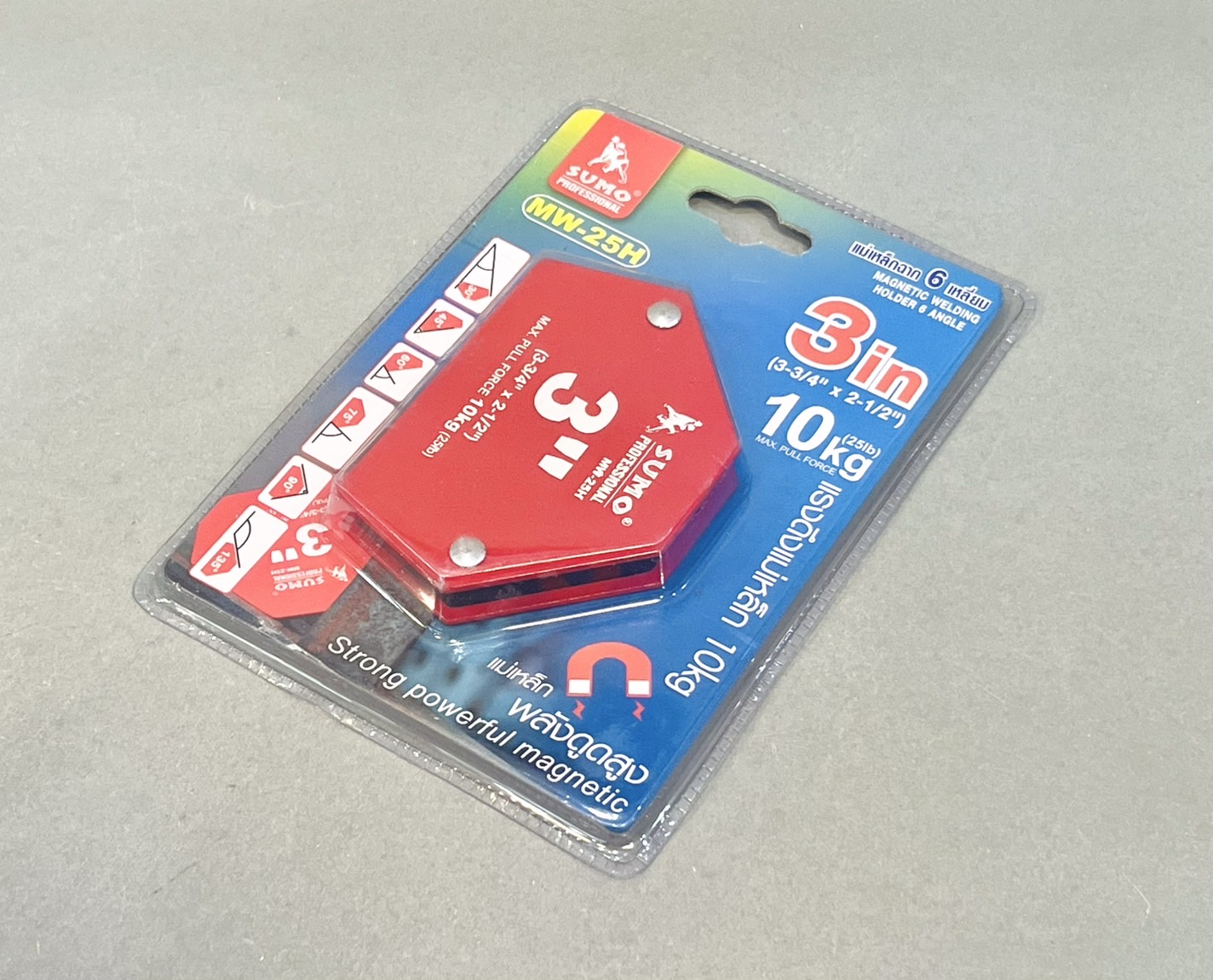 แม่เหล็กจับฉาก หกเหลี่ยม 3" Sumo / พัมคิน