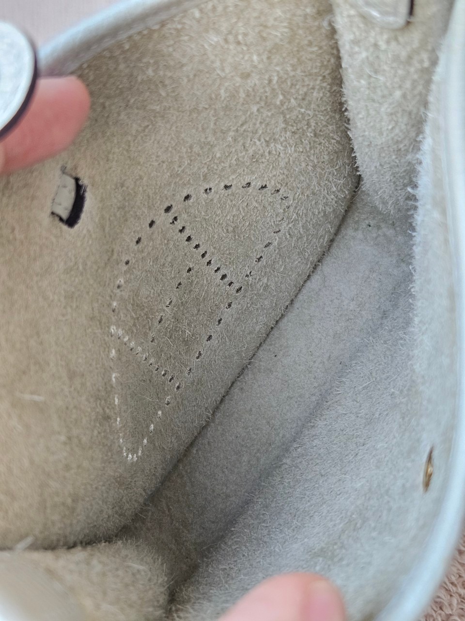 Hermes Evelyne mini size16 stamp B (2023) สี Gris Neve