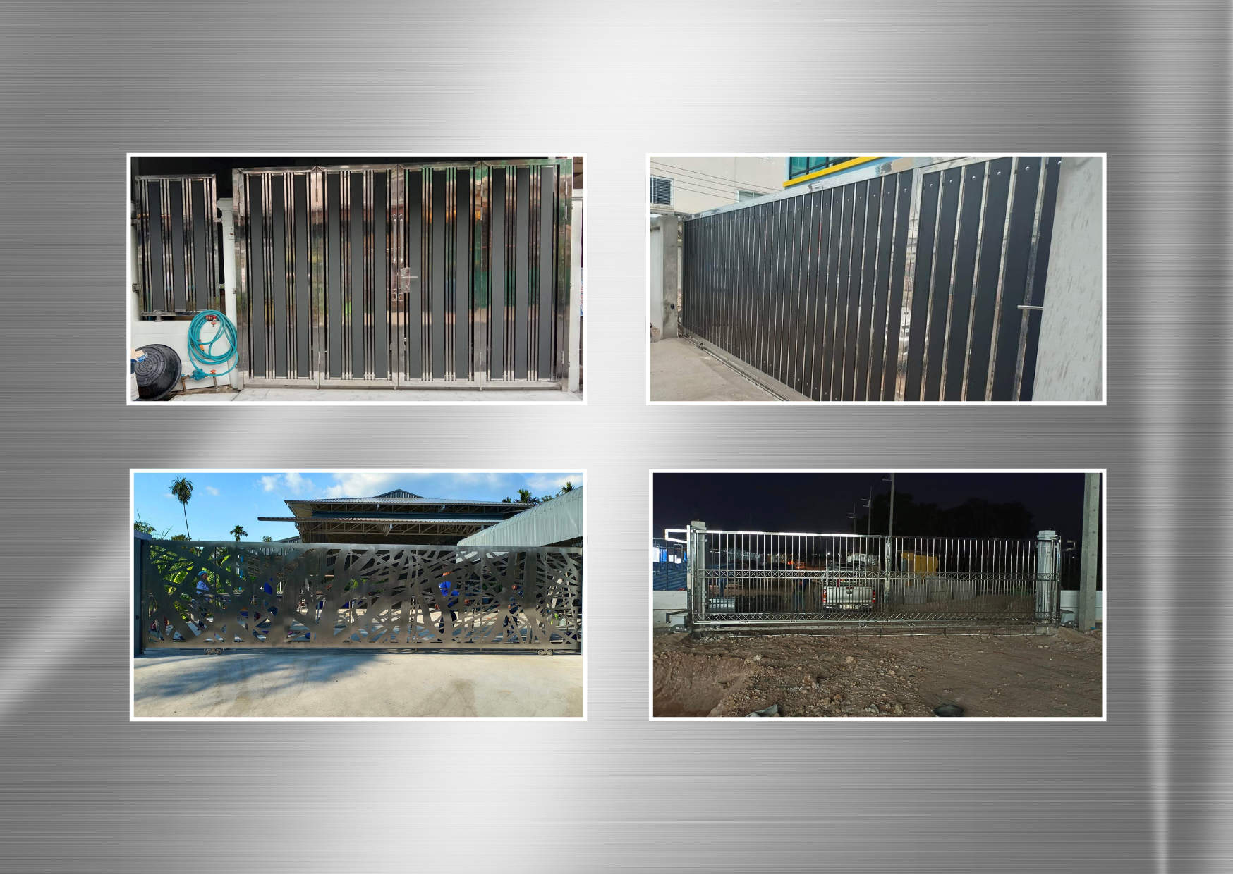 แบบประตูรั้วบ้านสแตนเลส โทร.094-515-7920