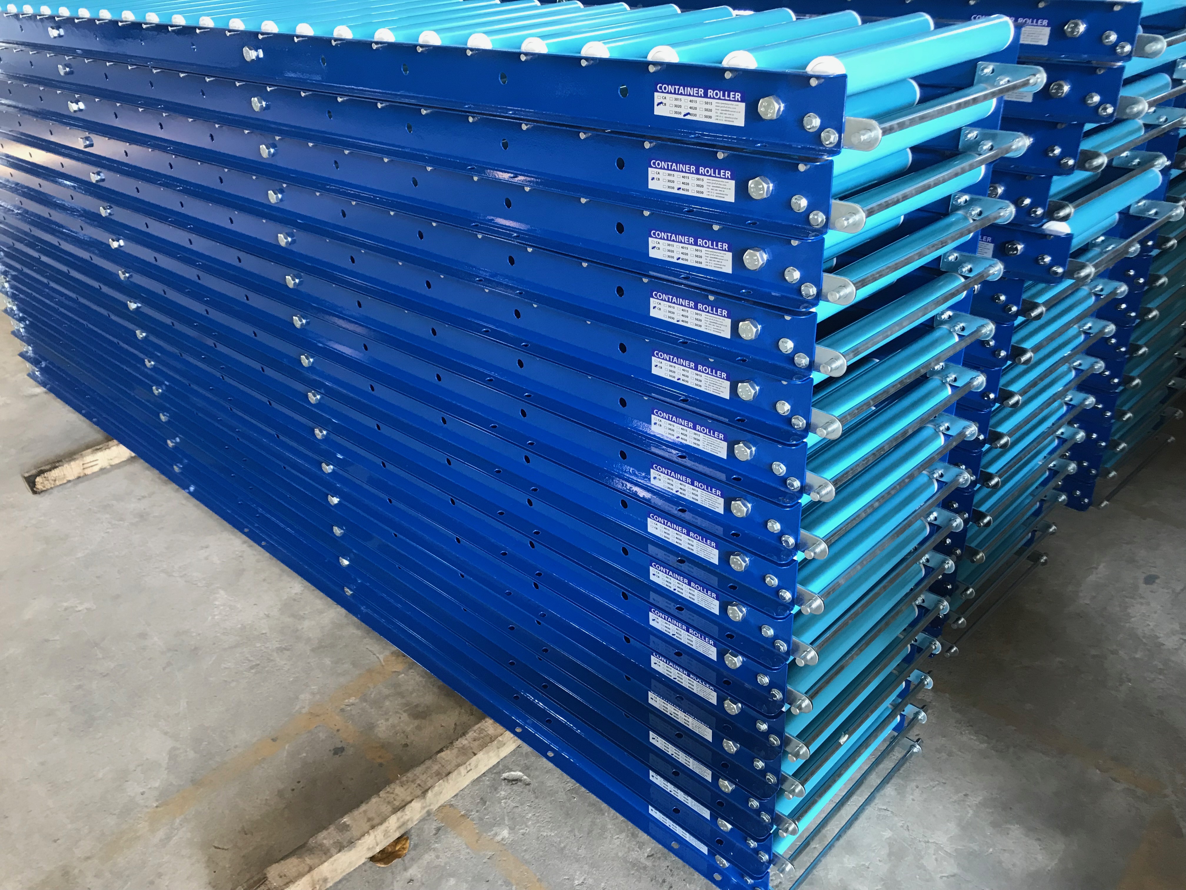 Zlide Container Roller รางลูกกลิ้ง ลำเลียงสินค้า CA4040 W40 x L400 กว้าง 40 cm ยาว 4 M