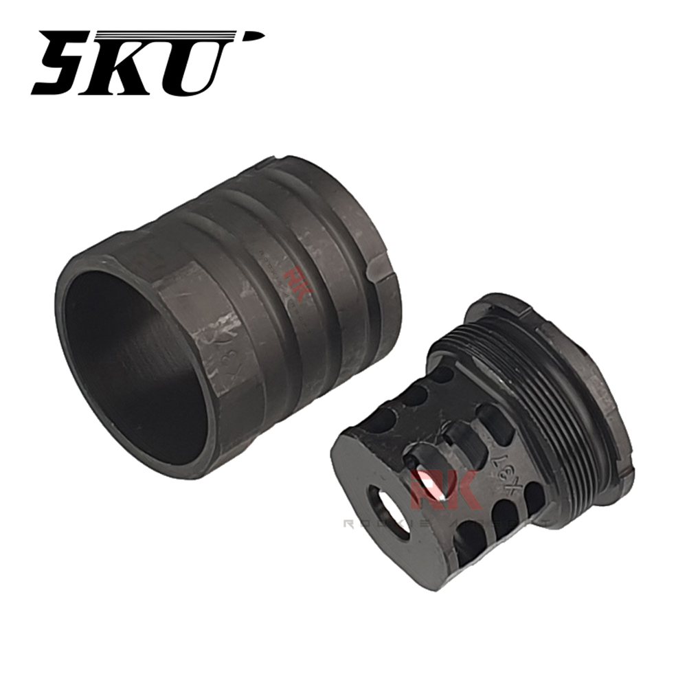 5KU 360 X37 Muzzle Brake with Blast Shield 14mm CCW (5KU-337)