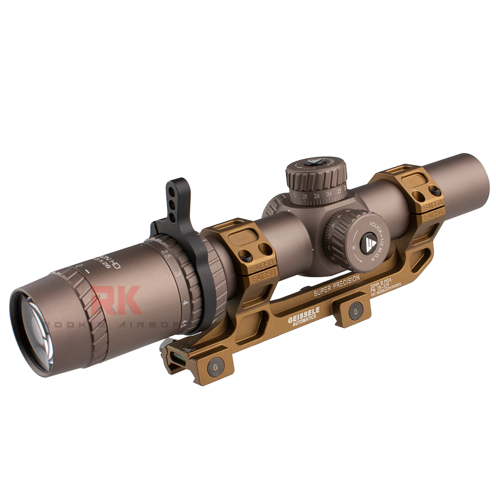 Arrow Optics AIMTAC Vision HD 1-4.5x26mm Rifle Scope (FDE)