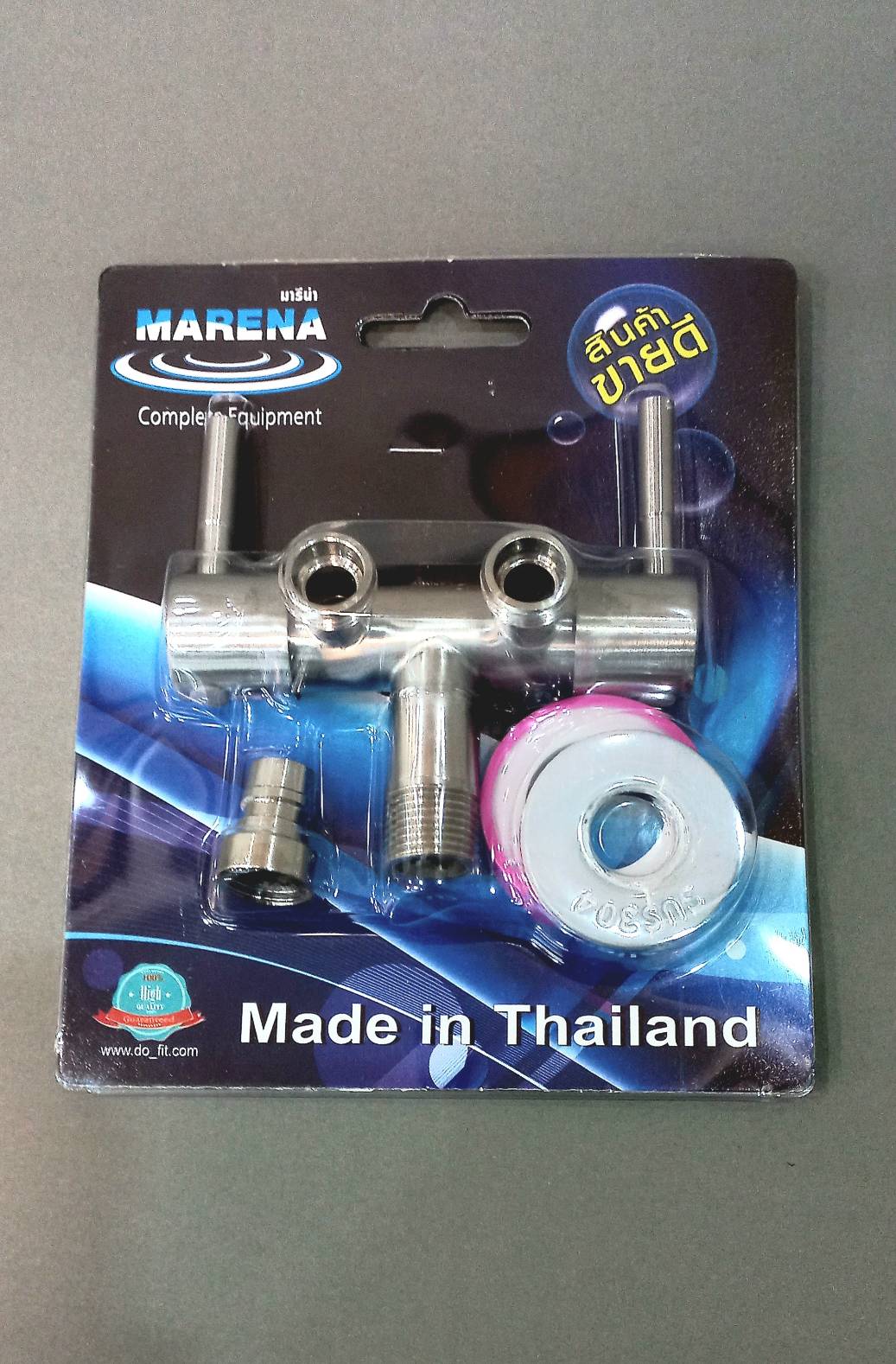 สต๊อปวาล์วลอยอัดแผง 2หัว ด้ามไม้ขีด สแตนเลส R06SS-PK