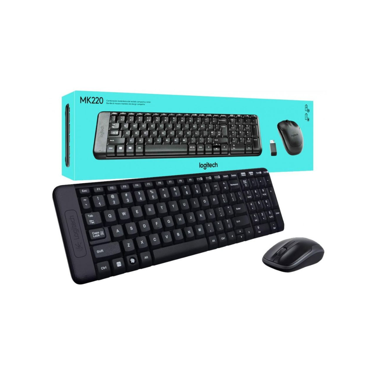LOGITECH Wireless Combo MK220 (คีย์บอร์ด & เมาส์)