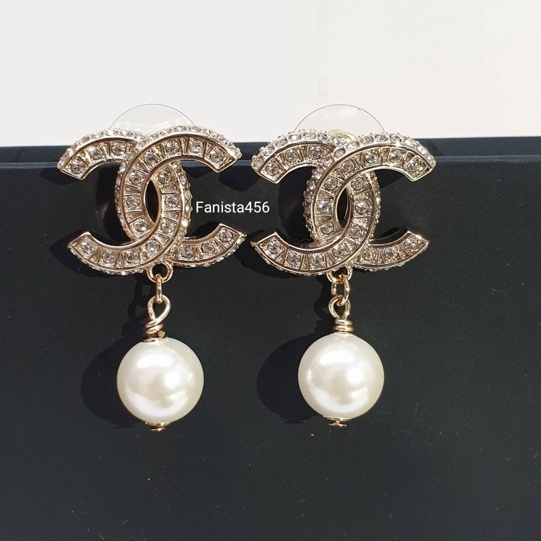 ต่างหู Chanel Earring ต่างหูชาแนลห้อยมุก