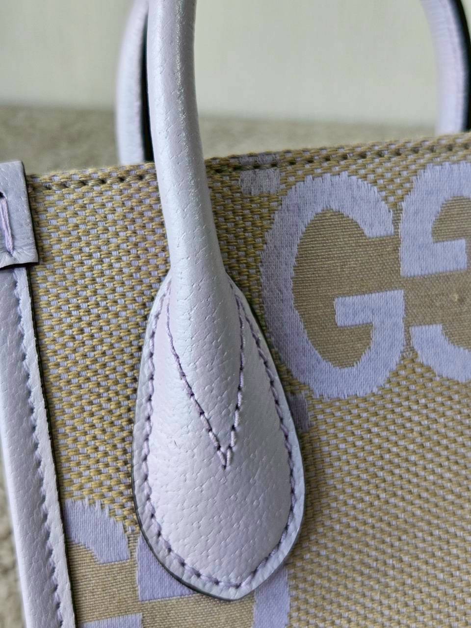 Gucci Jumbo GG Canvas Vertical Mini Tote