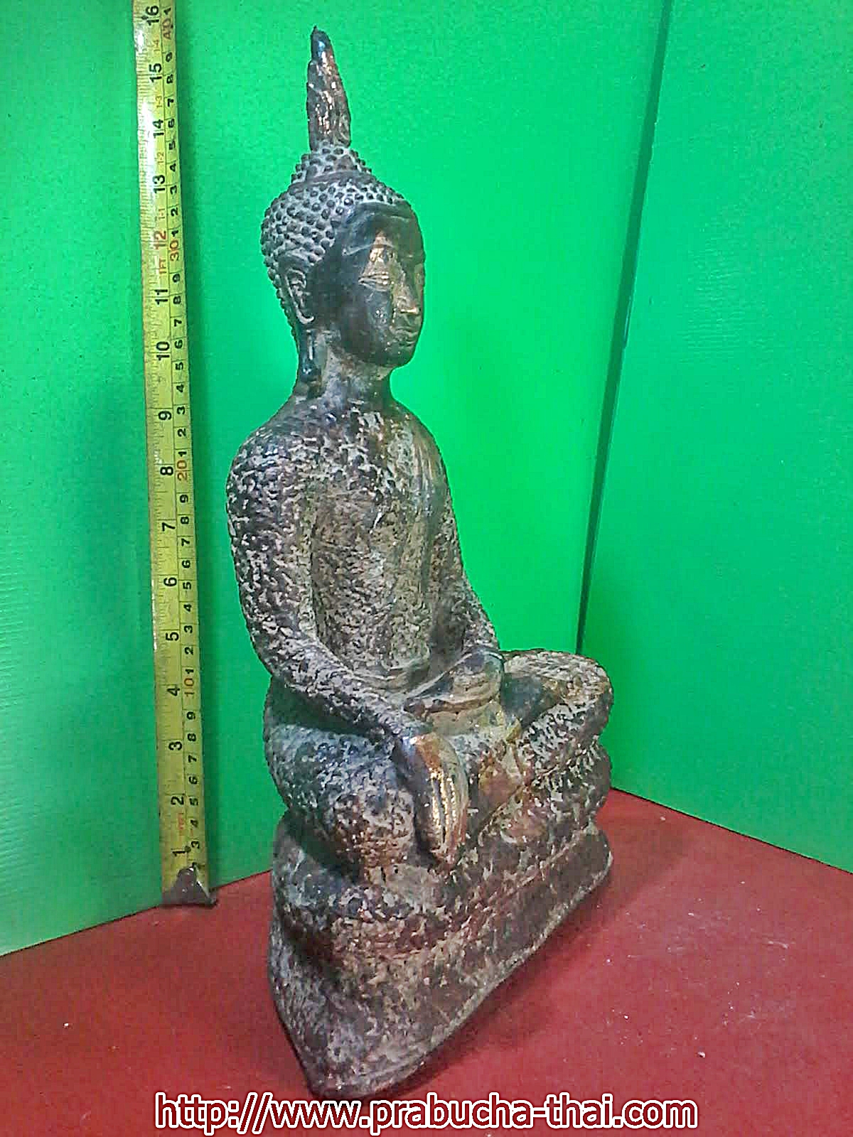 พระอู่ทอง ปางมารวิชัย หน้าตัก 9 นิ้ว เนือศิลา