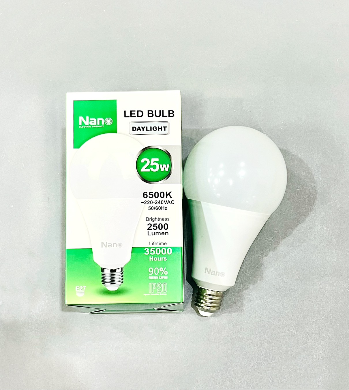 หลอด LED Bulb 25w แสงขาว Nano