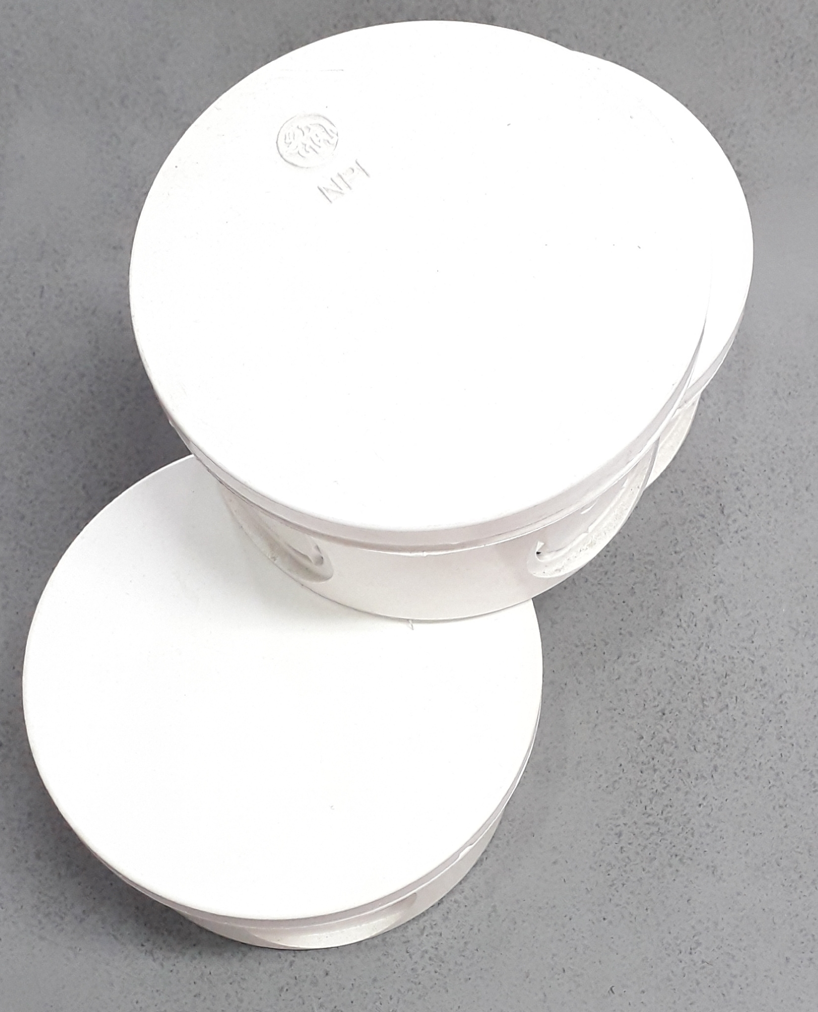 กล่องพักสายกลมสีขาว ตราช้าง