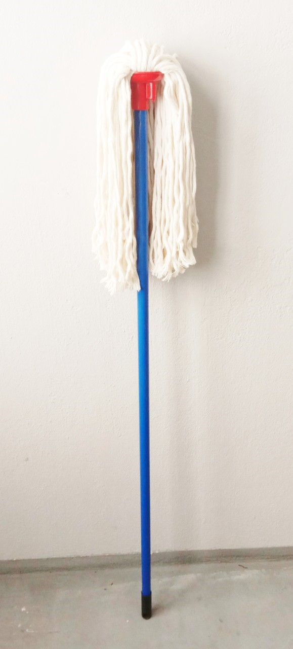 ไม้ถูพื้น ม๊อบกลม ด้ามเหล็ก