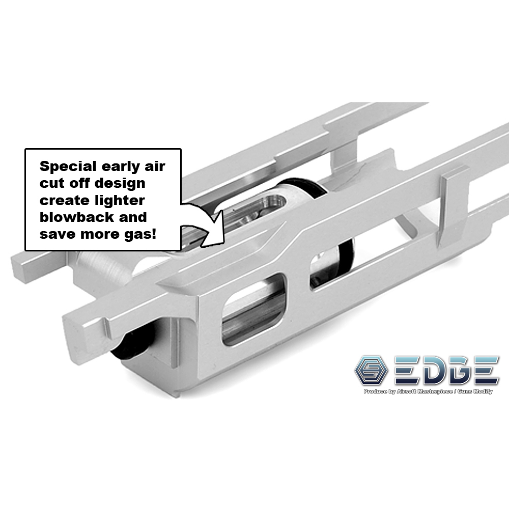 EDGE "LOW BLOWBACK" Blowback Housing for Hi-CAPA / 1911 (Black)