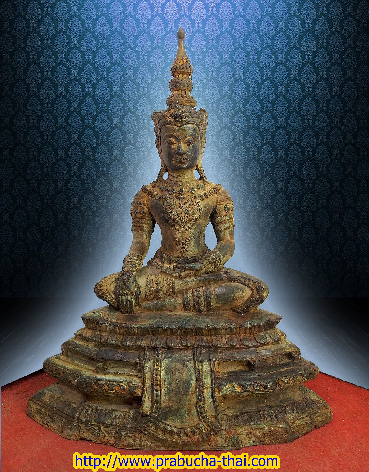 สมเด็จองค์ปฐมบรมจักรพรรดิพุทธมหาราชา(องค์จำลอง) ฐานกว้าง 9 นิ้ว