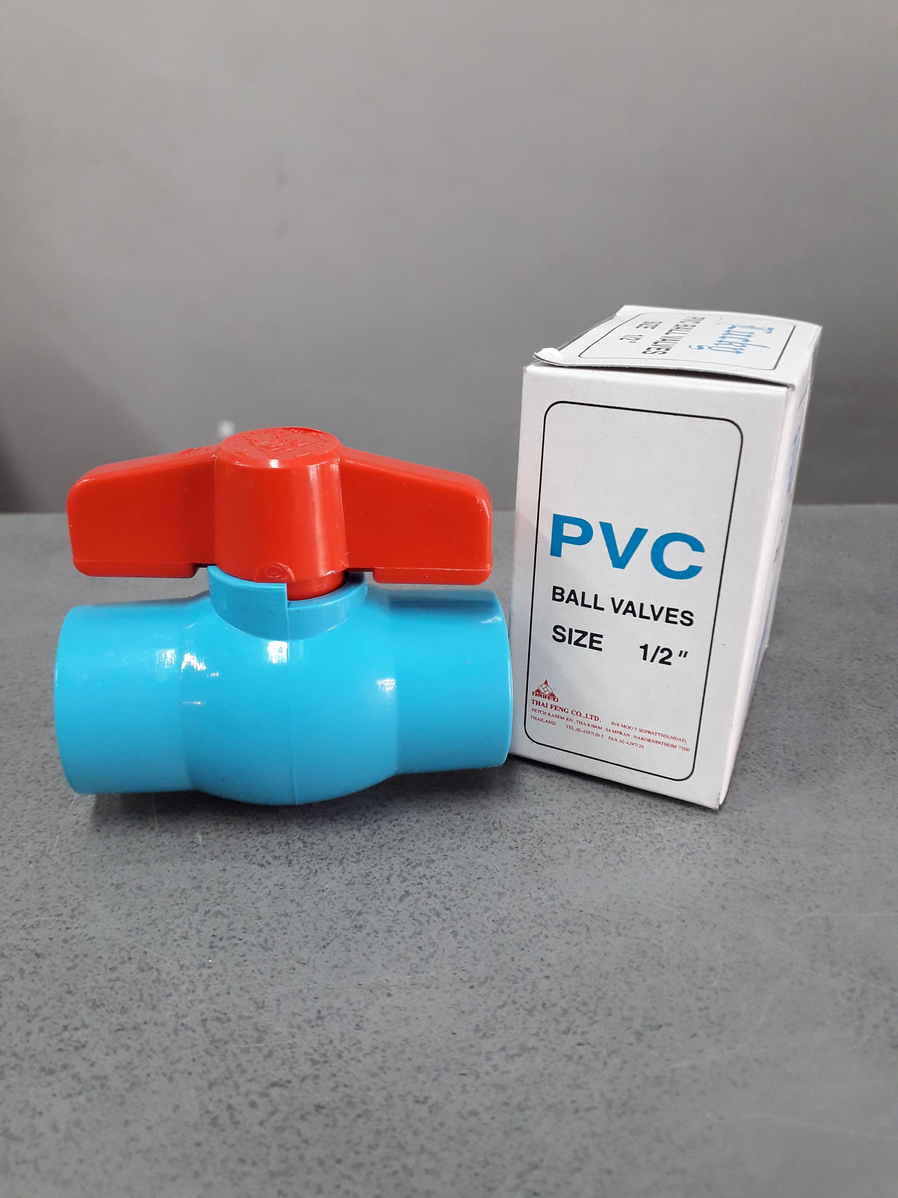 บอลวาล์ว PVC แบบสวม ตรา LUCKY