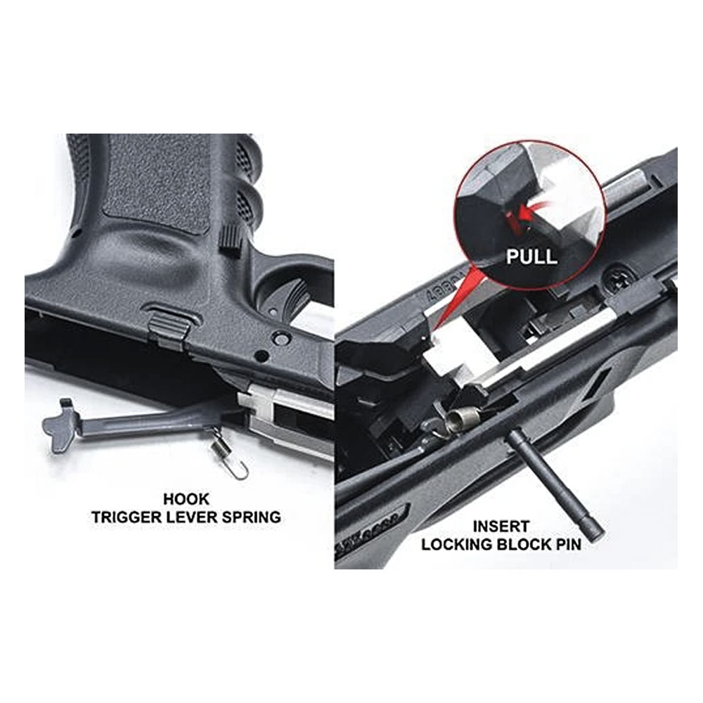 Guarder G17/18C/22/34 New Generation Frame Rail Mount (Black)
