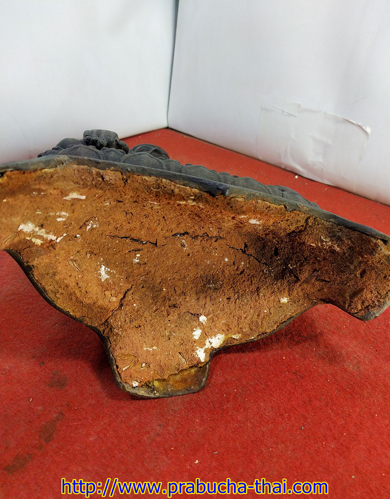 พระอู่ทอง ฐานบัวสามขา หน้าตัก 5 นิ้ว เนื้อสำริด