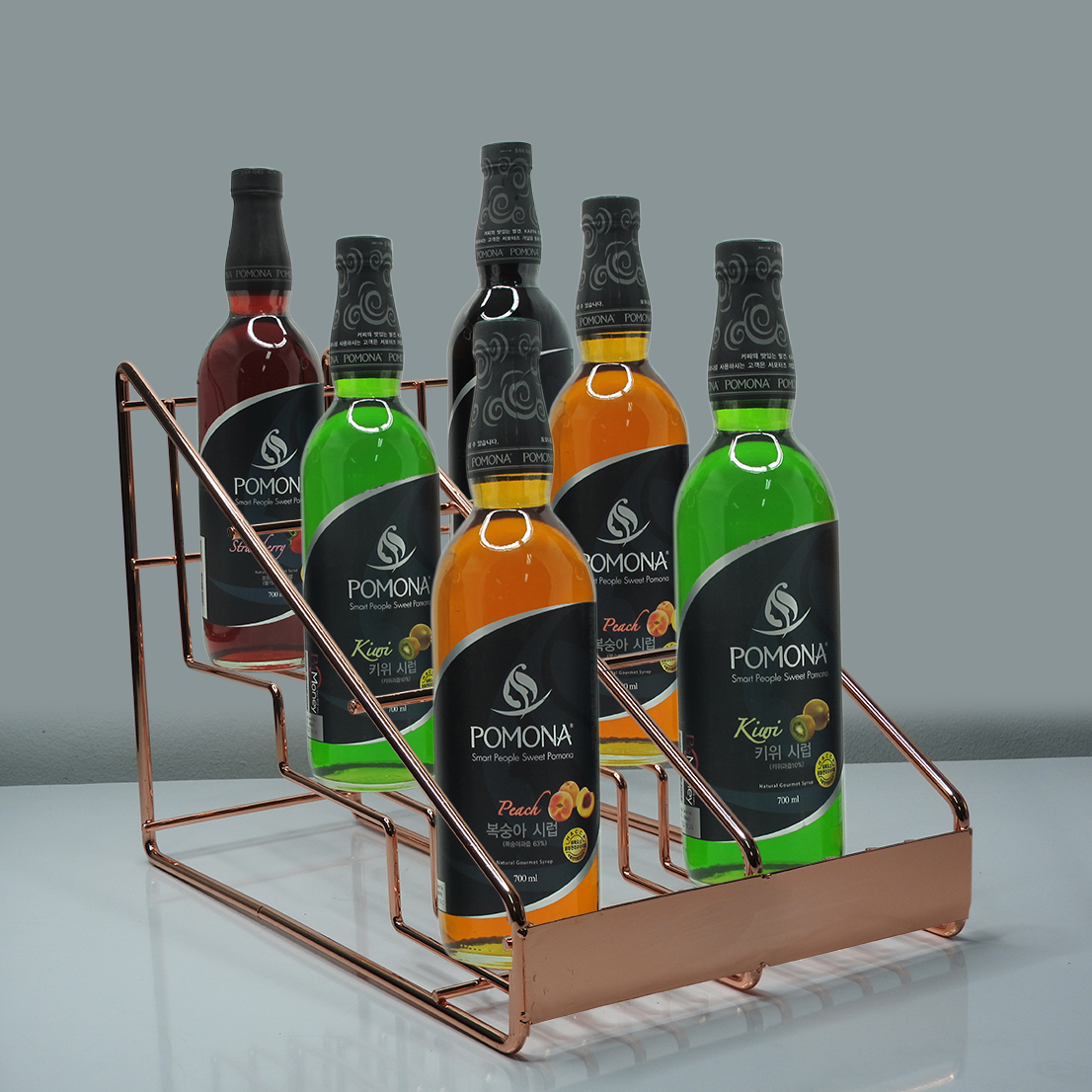 6 Bottles rack, 2 rows 1610-554