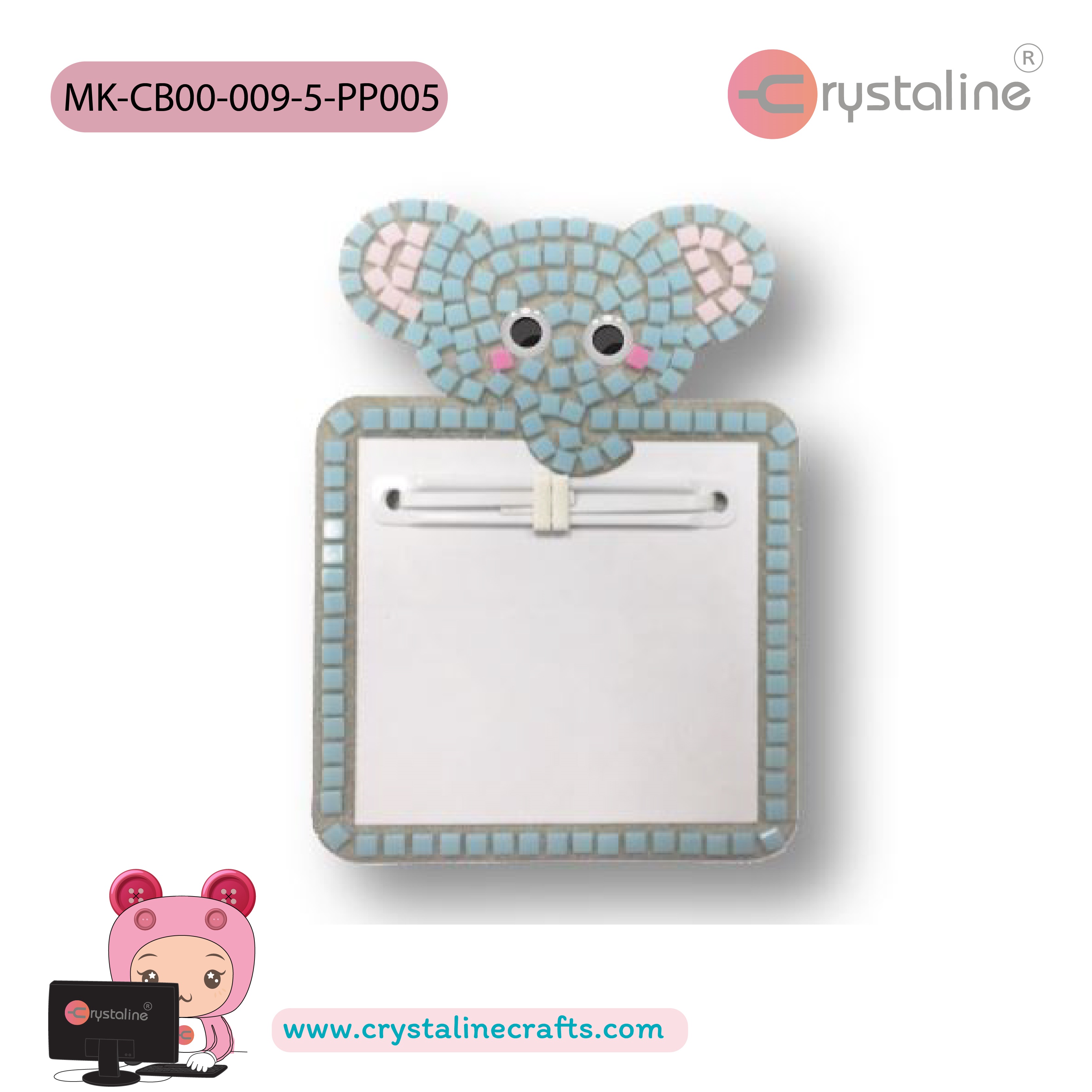 Clipboard kit - Elephant (size 10x15 cm,1pc/pack)