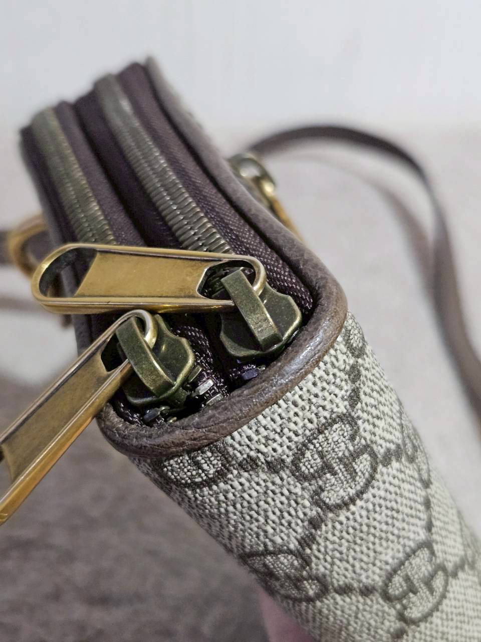 Gucci 575722 Ophidia Shoulder Bag Supreme Beige Brown