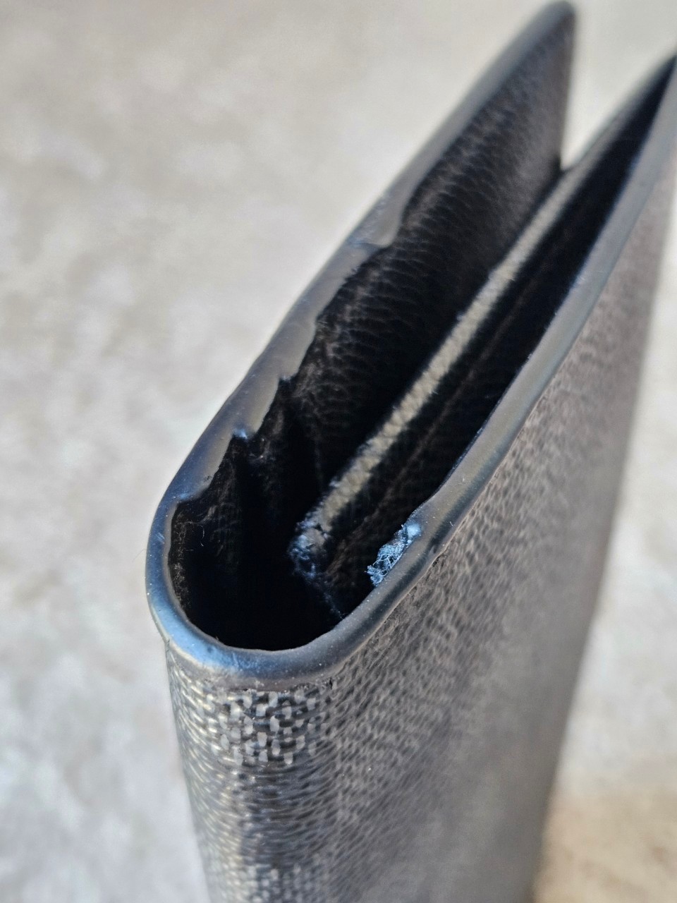 LV N62665 Brazza Damier Graphite Wallet