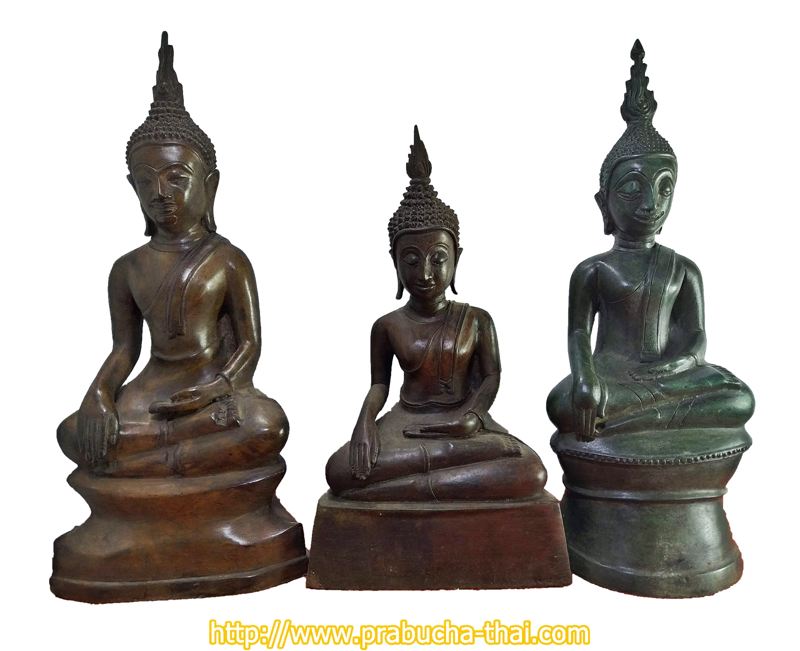 พระเชียงรุ้ง สามสมัย หน้าตัก 5 นิ้ว เนื้อสำริด