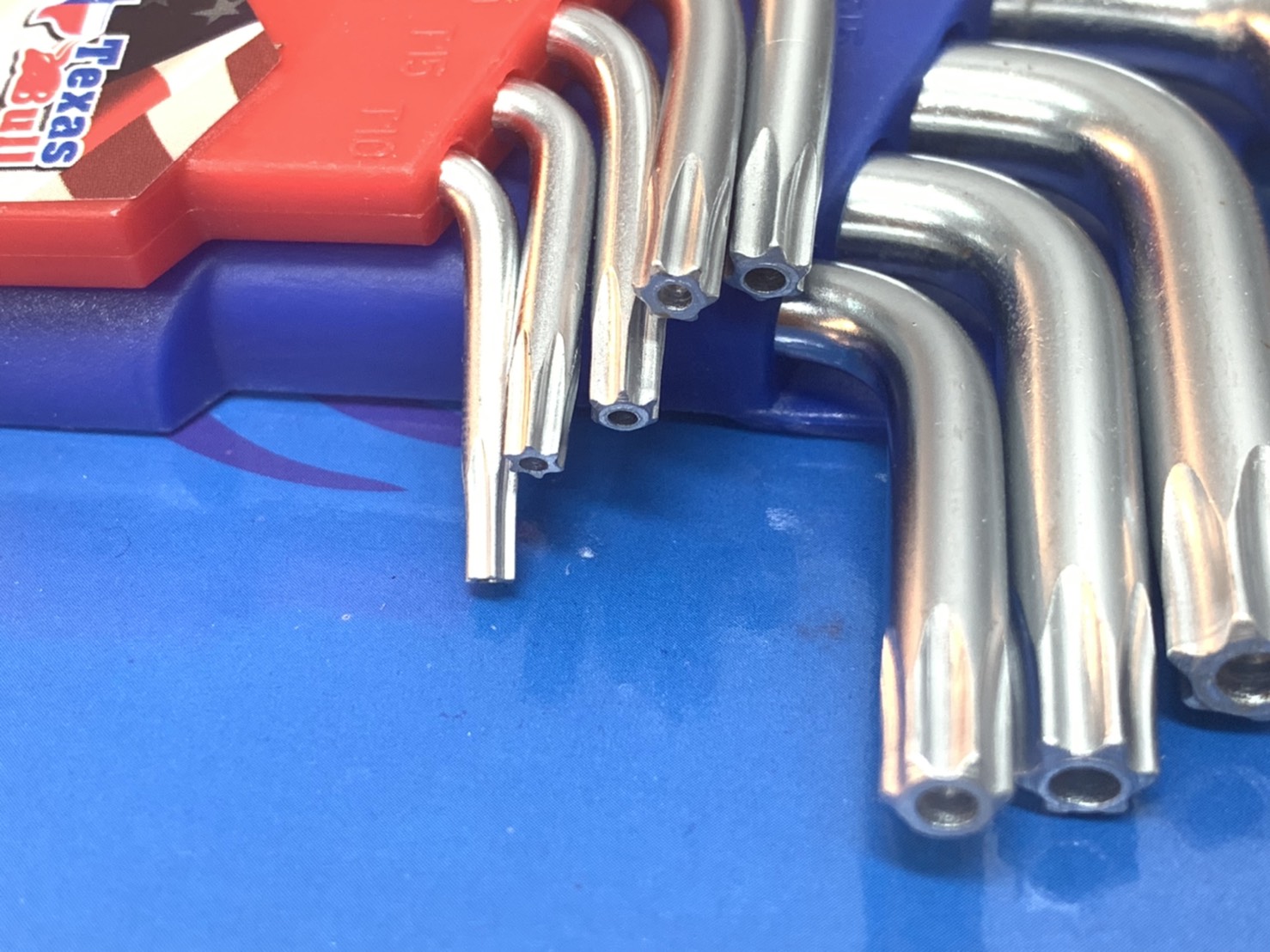 กุญแจหกเหลี่ยม มิล 9 ตัวชุด หัวดาว