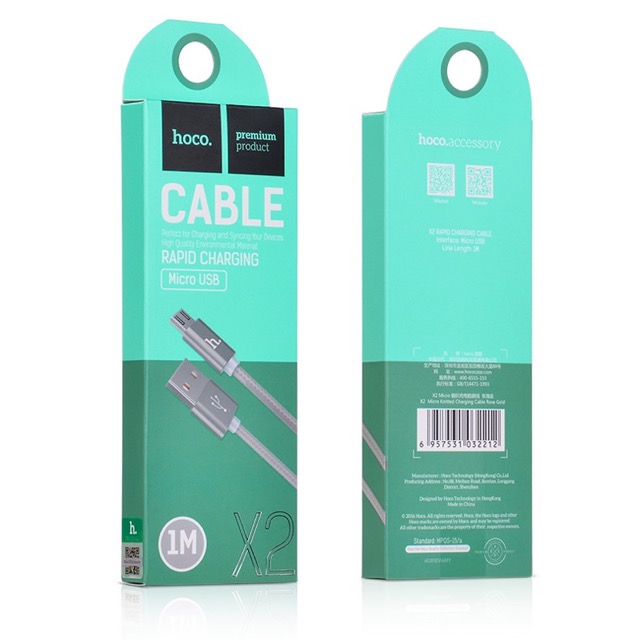 สายชาร์จ Micro USB Hoco X2
