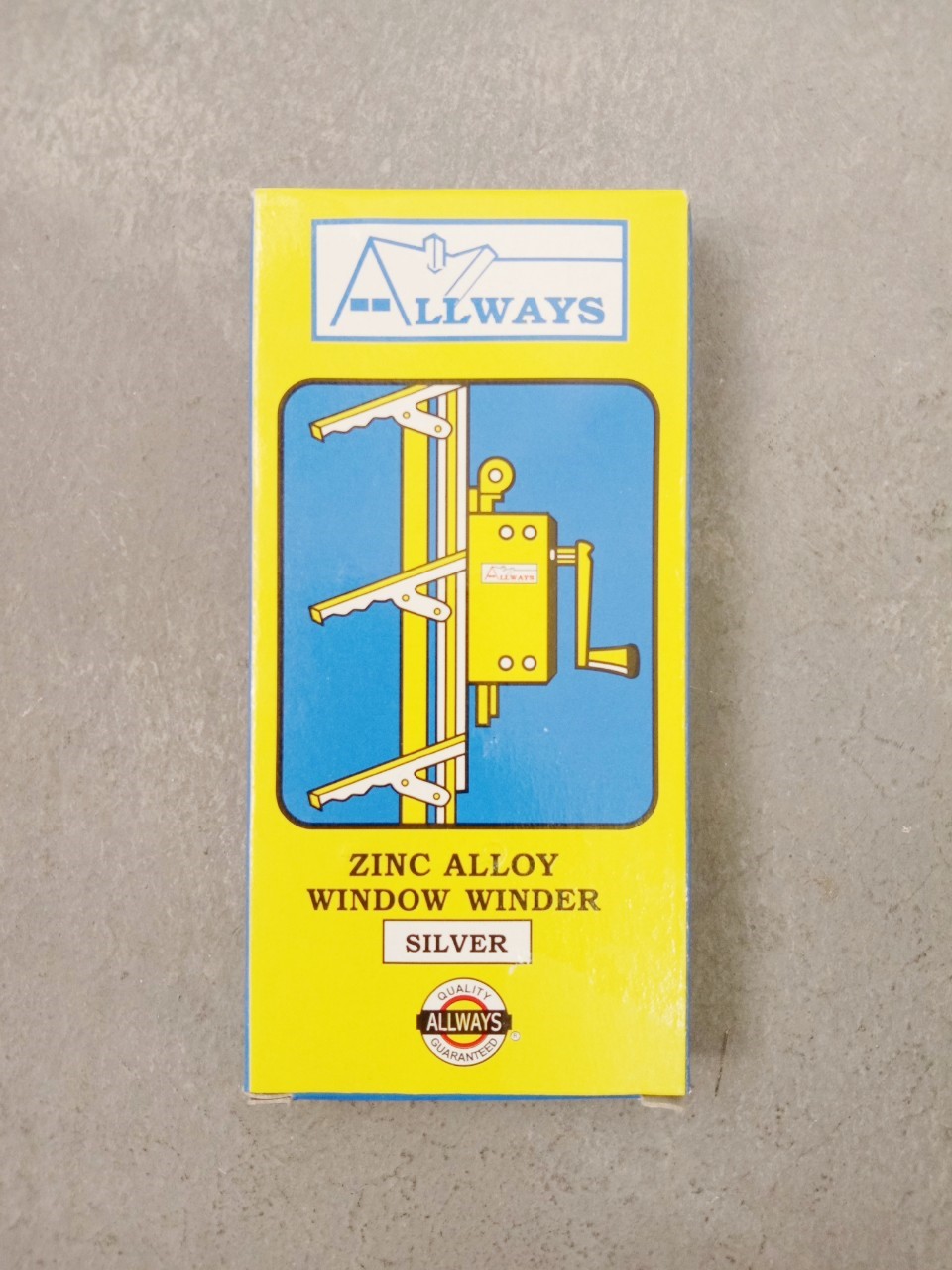 มือหมุนบานเกล็ดชุบซิงค์