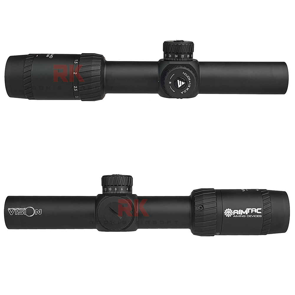 Arrow Optics AIMTAC Vision HD 1-4.5x26mm Rifle Scope (Black)