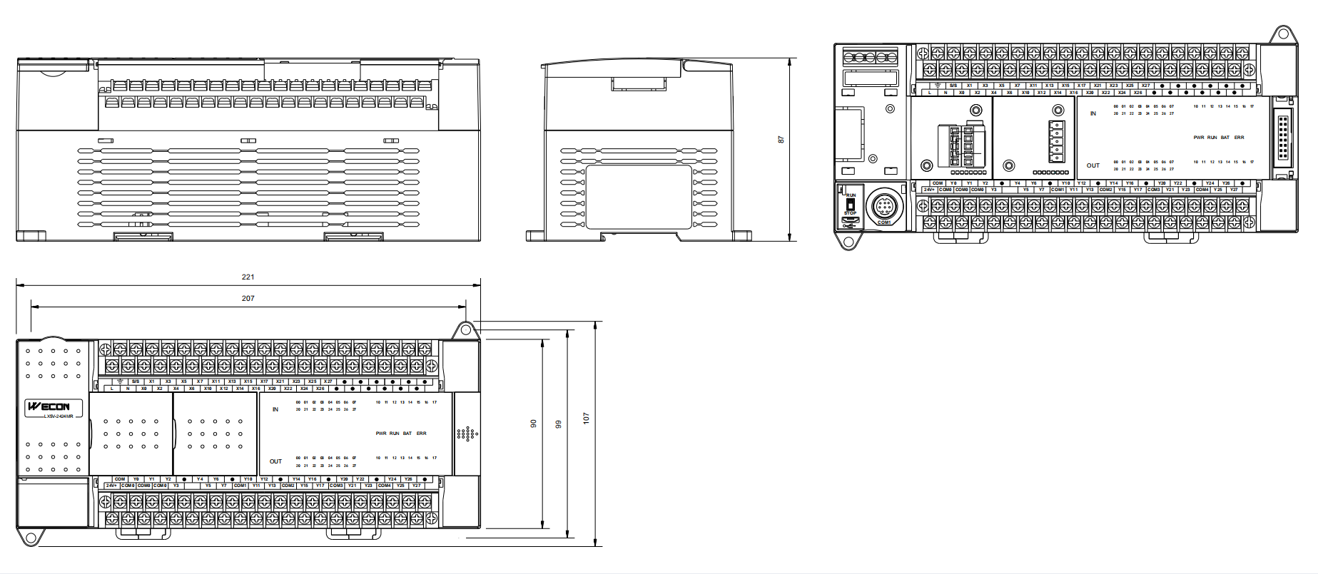 LX5V 2424MT/3624MT PLC