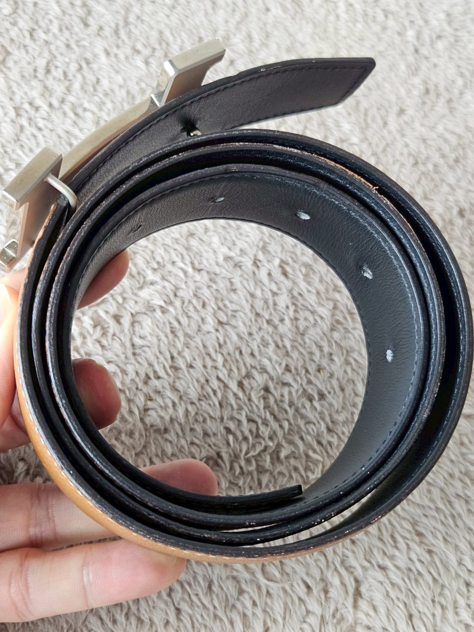 Hermes Belt หัวเงิน