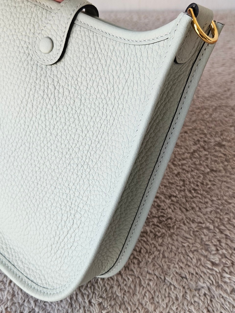 Hermes Evelyne mini size16 stamp B (2023) สี Gris Neve