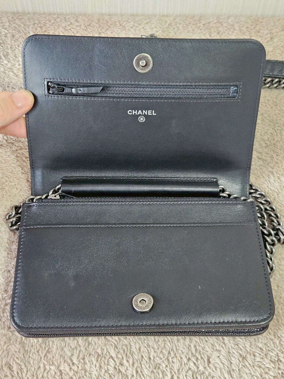 Chanel WOC Boy Cavair