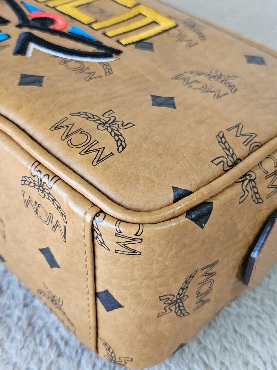 MCM Geo Laurel Wash Bag