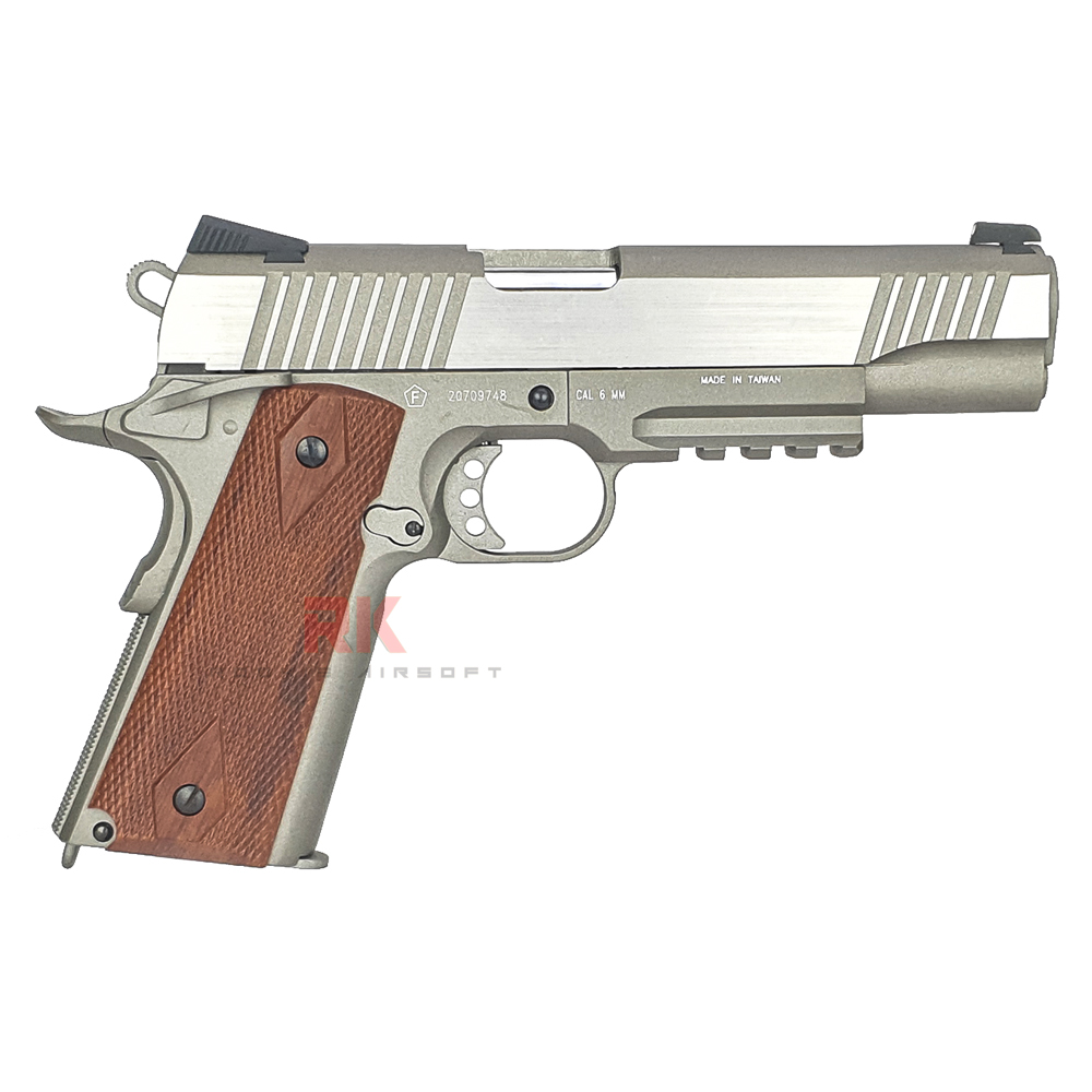KWC M1911 Tactical Co2 GBB - Silver