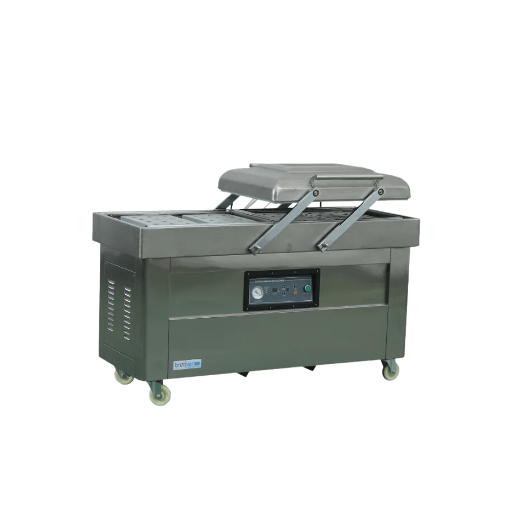 เครื่องซีลแพ็คสูญญากาศมีล้อเลื่อนฝาสวิง2หลุม BROTHER รุ่น DZ-4002SB