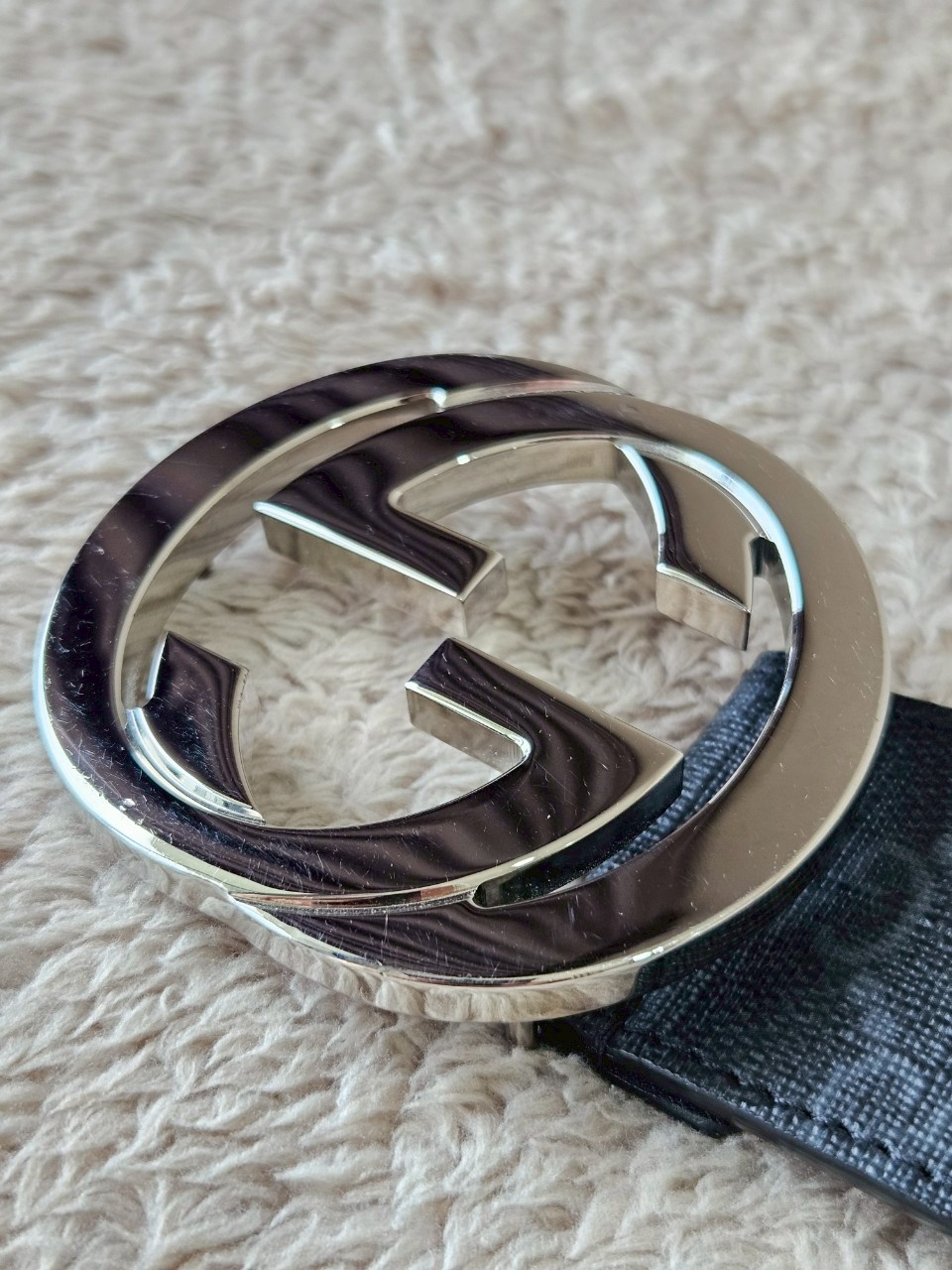 Gucci GG Supreme Belt with G Buckle